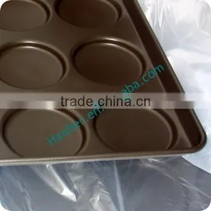 15 Indents Teflon Coated Hamburger Bun Pan(Non-stick), Hamburger Baking Tray for Sale thumbnail-3