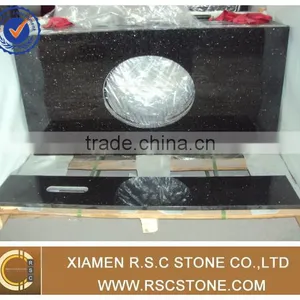 Golden Black Galaxy Granite Table Top thumbnail-1