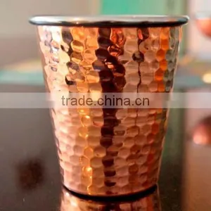 12 oz / 14 oz Pure Copper Water Glass for Ayurvedic Health Benefits Indian Copper thumbnail-2