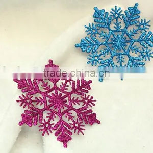15051805 Plastic Glitter Christmas Hanging Ornament Snowflake thumbnail-2