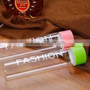 LOGO Printed Fashion 400ML Borosilicate Water Bottle, Custom Voss Water Glass Bottle Water Glass Bottle thumbnail-5