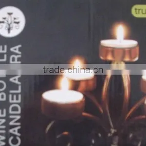 Romantic Novelty Design Fashion Black Metal Wine Bottle Candelabra/best Seller Wedding Candlestick/ Economic Candle Holder thumbnail-4