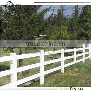 High Quality Fentech Fence Pvc Fencing Post and Rail thumbnail-1