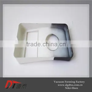 Custom Black and White Plastic Outline Vacuum Forming Part thumbnail-4