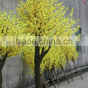 Yellow Silk Cherry Blossom Tree With Artificial Flower thumbnail-1