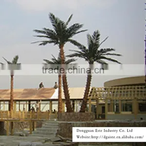 Home and Outdoor Garden Edging Decoration 1ft to 33ft or 1m to 10m Height Artificial Fiberglass Palm Tree EZLS08 0812 thumbnail-2