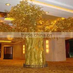 Large Fake Ficus Tree Indoor /outdoor Factory Artificial Gloden Ficus Tree thumbnail-2