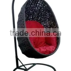 Easy Single Seat Rattan Furniture Egg Swing Chair thumbnail-1