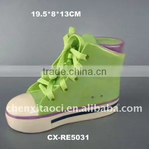 Electroplated Coin Bank With Shoe Shape thumbnail-1