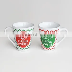 14oz Ceramic Coffee Mug, Stoneware With Decal Printing for Promotion thumbnail-4
