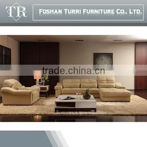 2017 Modern Chesterfield Corner Leather Sofa for Living Room Furniture thumbnail-2