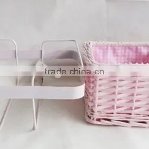 High Quality Square Wicker Basket Decorative Wire Bread Basket thumbnail-4