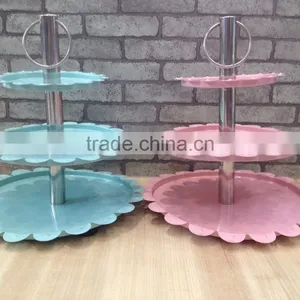 3 Tier Metal Cake Stand Cake Plate Cookies Tray thumbnail-3