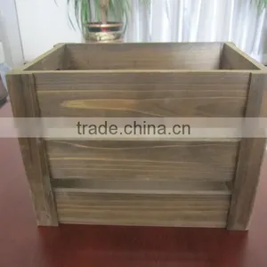 Brown Fir Wood Small Wooden Crates for Sale thumbnail-1