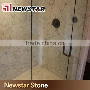 Chinese Natural Stone Beige Granite Wall 3 Panel Shower Door thumbnail-1