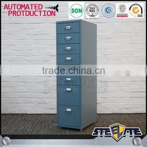 Different Handles and Lock Metal Lateral Storage Cabinet 8 Drawer Steel Mobile Filing Cabinet thumbnail-1