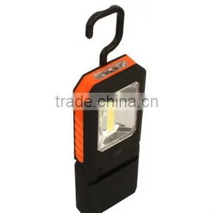 New 3led Foldable Cob Plastic Work Light With Magnet Led Working Light With Hook thumbnail-2