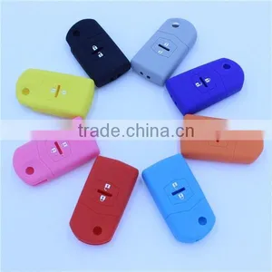SOFT SILICONE CAR FLIP KEY COVER FOR MAZDA 3 2 6 MPS SP23 CX7 CX9 thumbnail-1