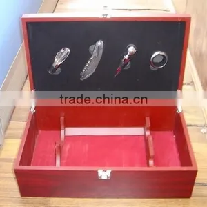 K0521-4W 2bottles MDF Wine Wooden Box thumbnail-1