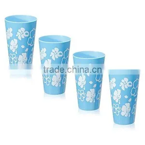 Outdoor Colorful Printing 1 Gallon Plastic Water Dispenser w/ Valve - 4 Extra Cups thumbnail-5