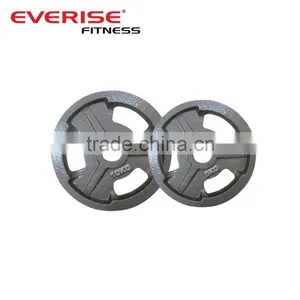 3 Hole Olimpic Bumper Plates / Crossfit Weight Barbell Plates thumbnail-1