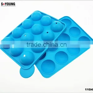 11049 Silicone Lollipop Party Ice Ball Baking Candy Mold thumbnail-1