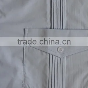 Men's 100% Cotton Guayabera Shirt With Long Sleeve and Pintuck thumbnail-5