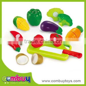 Hot Sale Kids Pretend Play Set Game Plastic Cutting Vegetables Toy thumbnail-1