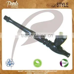 Top Quality Eco-friendly Natural Ebony Wood Smoking Pipe thumbnail-1