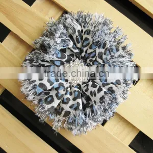 Animal Chifon Flower With Rhinestone in Center for Kids Hair Accessories thumbnail-3