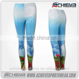 Wholesale Fitness Pants, Spandex and Cotton Fabric Leggings 2016 thumbnail-5