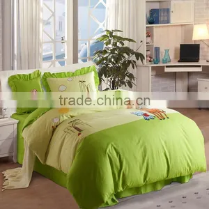 Classic Designer European Colorful Pigment Printed 4 Pcs Comforter Bed Cover Bedding Set thumbnail-6
