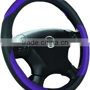 Popular Comfortable PU Car Steering Wheel Cover With Different Color thumbnail-2