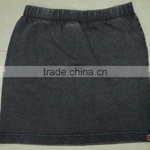 Knee Length Bodycon Girls Skirt, Pigment Washing Girls Skirt. thumbnail-2