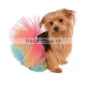 Pet Ballerina Halloween Costume Rainbow Dog Tutu S/M thumbnail-1