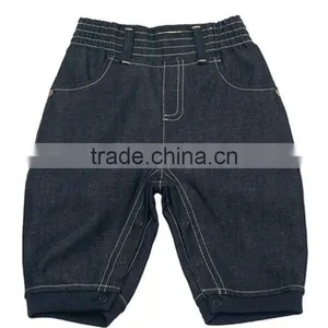 Baby Boy Cotton Jeans Kids Loose Demin Trousers Black Sequin Shorts thumbnail-1