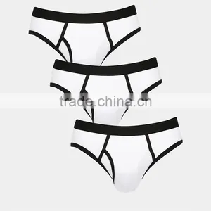 HOYUGO 3 Pack Men Briefs Thong With Contrast Trim thumbnail-1
