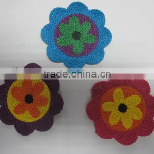 Crochet Cotton Flower Patches for Clothes thumbnail-1
