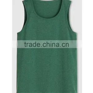 150 Grams Fabric Weight and Blank Design Cheap Wholesale Boys Tank Top thumbnail-6