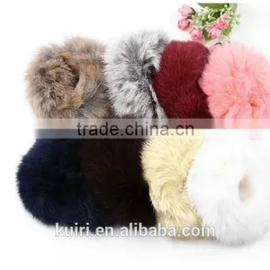 Plastic Lady Hair Accessories Rex Rabbit Fur Hair Band Made in China thumbnail-4