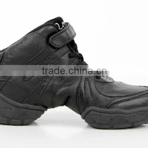 WOMENS BLACK JAZZ MODERN DANCE SHOES HIGH TOP BOOTS 0953A thumbnail-1