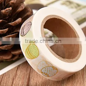 1.5cm*10m Japan Washi Tape Gold Stamping Eggs Pattern Adhesive Paper Tape Colors Paper Tape thumbnail-3