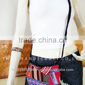 Thai Embroidered HMONG Hill Tribe Tote Hand Bag Shoulder Bag Cross Body Bag thumbnail-1