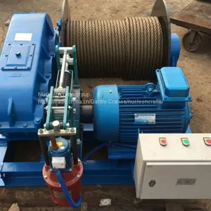 JM Model Electric Slow Speed 20000lbs Winch for Crane thumbnail-5