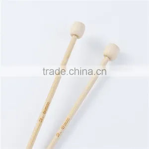 2.5mm Natural Bamboo Single Pointed Knitting Needles 34cm(13 3/8") Long, 1 Pair thumbnail-2