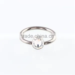 G23 Titanium Solid O-ring Nose Piercing India Body Jewelry Punk Jewelry thumbnail-2