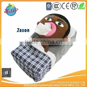 Custom Plush Tissue Box Hot Sell Plush Doll Tissue Box thumbnail-1