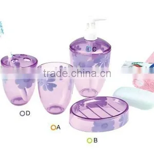 Plastic Bathroom Sets,4pcs Plastic Bathroom Sets thumbnail-1