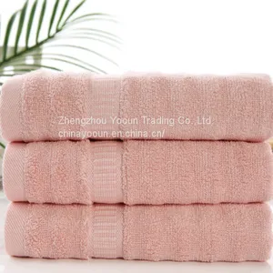 Wholesale Bamboo Fiber Pure Color Water Absorption Bath Towel thumbnail-2