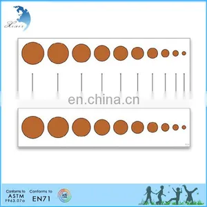 Kid Toy Original Sensorial Educational Nursery School Montessori Material Knobbed Cylinder Blocks Control Cards thumbnail-3